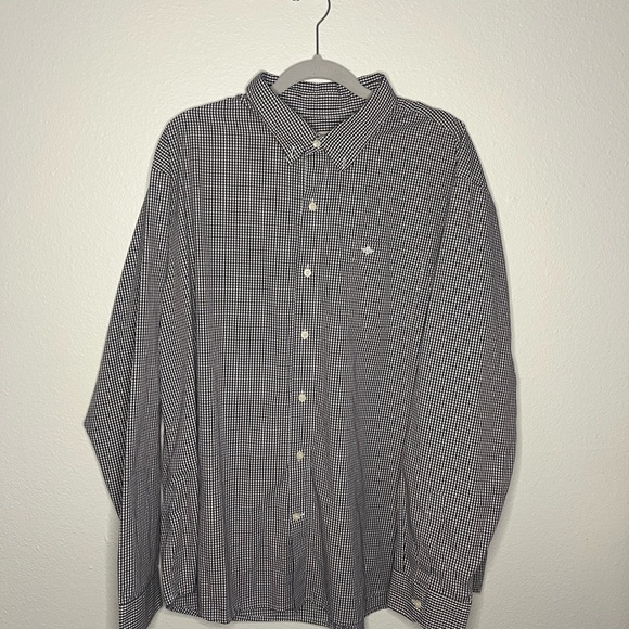 Dockers Black and White Casual Button Down Shirt - Picture 1 of 4